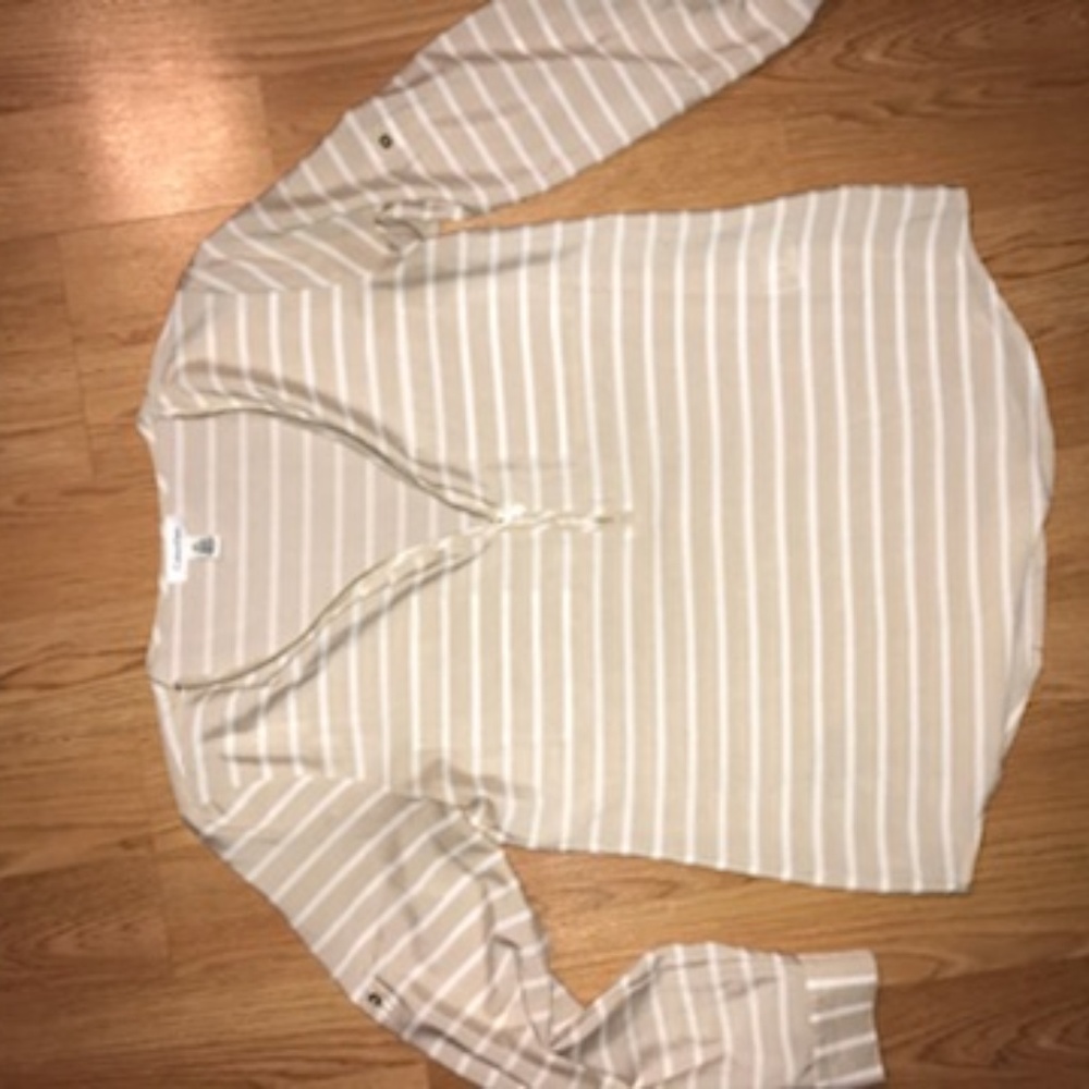 Calvin Klein Long Sleeve Blouse Size Small